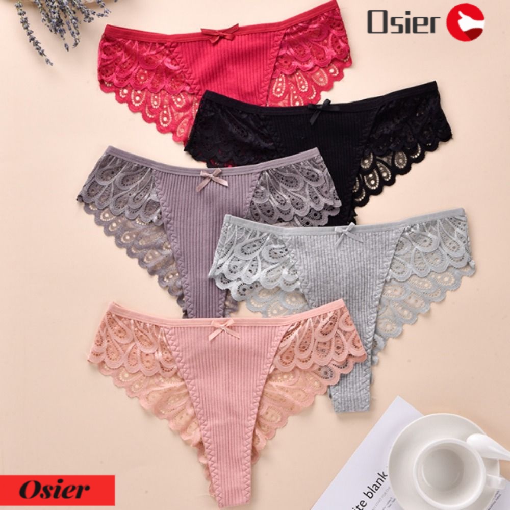 OSIER1 Bộ 2 Quần Lót Nữ Không Đường May Gợi Cảm