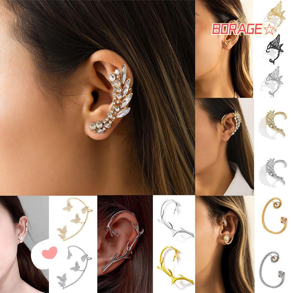 BORAG Khuyên Vành Tai Hình Bướm Thời Trang Hàn Quốc