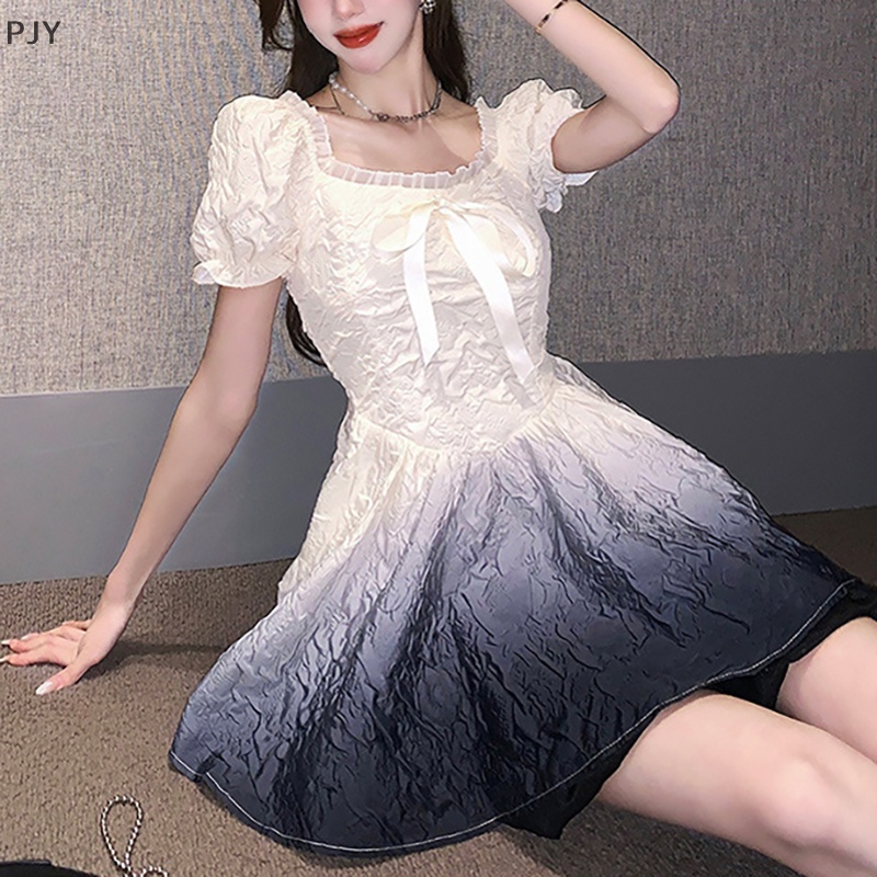 Đầm Lolita Màu Gradient Ngọt Ngào Thanh Lịch Cho Nữ PJ