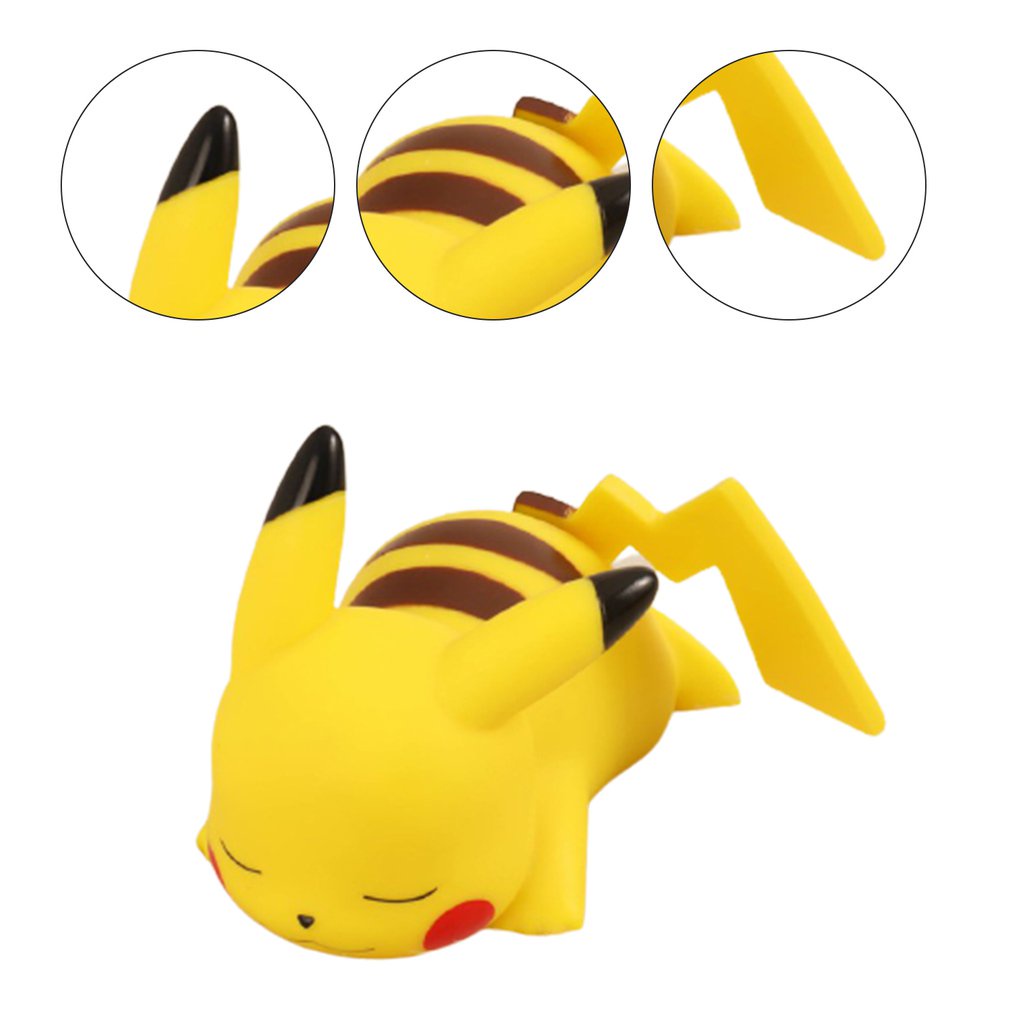 =Christmas=Night Light Creative Cartoon Pikachu Soft Bedroom Bedside Lamp Ornaments