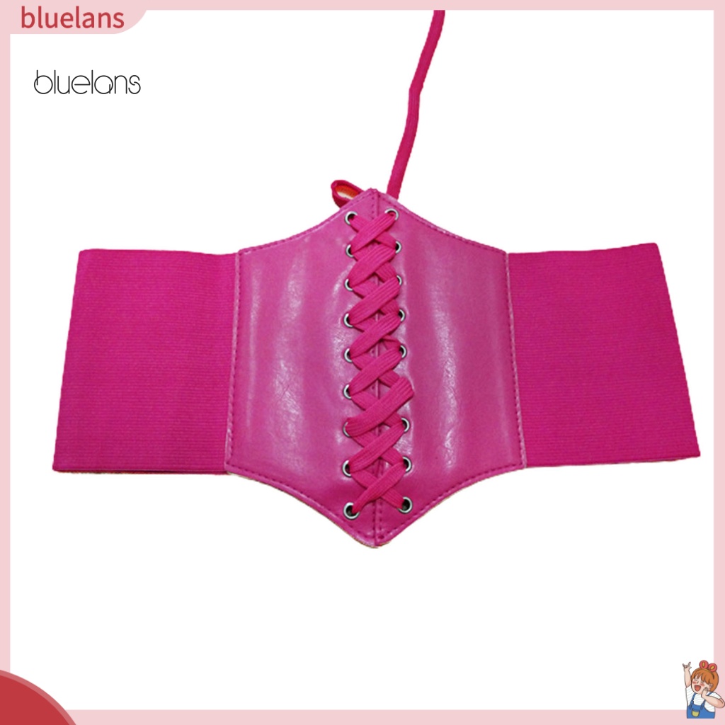 Thắt Lưng Giả Da Bản Rộng Co Giãn Định Hình Cơ Thể Mặc Hàng Ngày