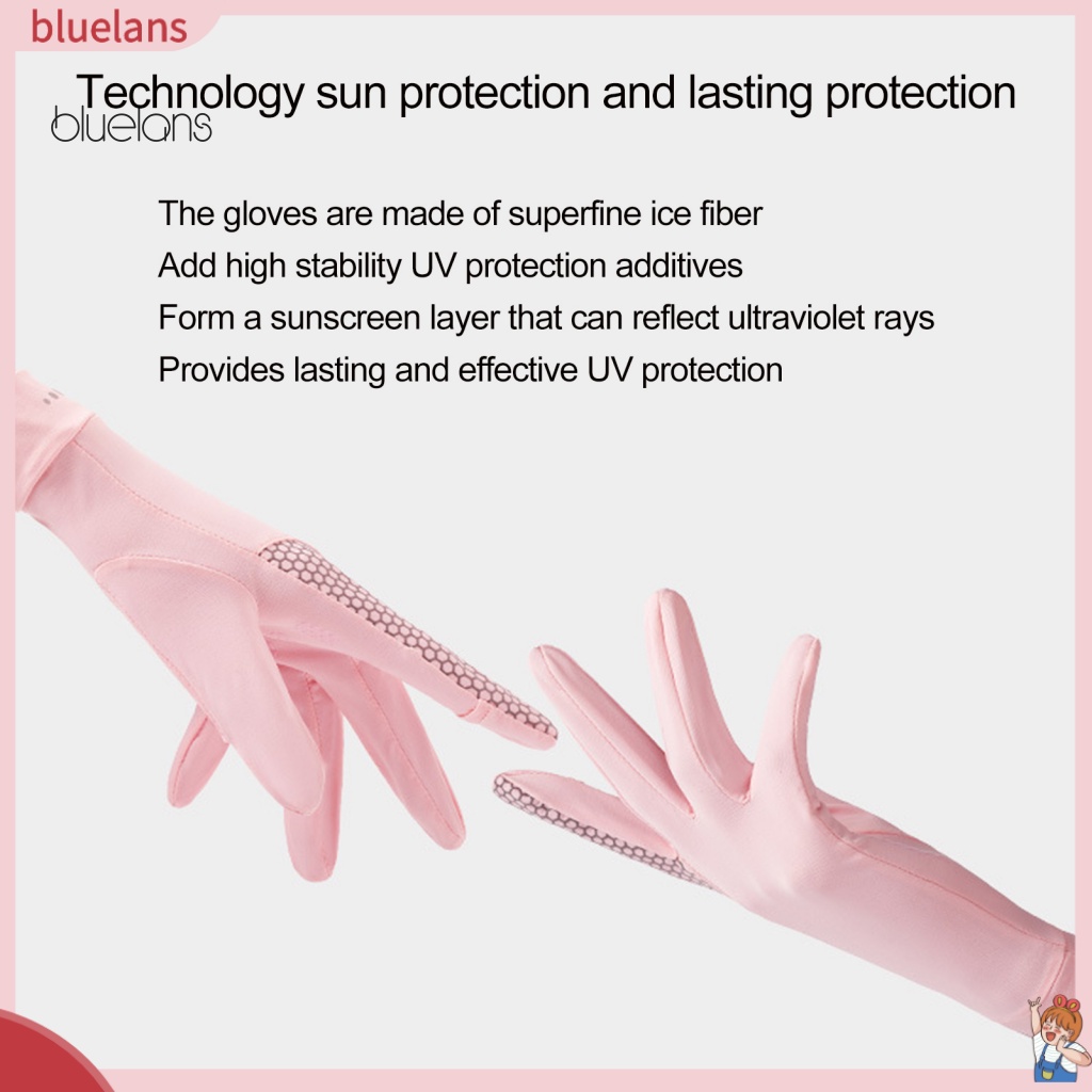 1 Đôi Găng Tay Chống Nắng Mềm Mại Thoáng Khí Thoải Mái Có Thể Mở Tay Bảo Vệ Mùa Hè Cho Nữ