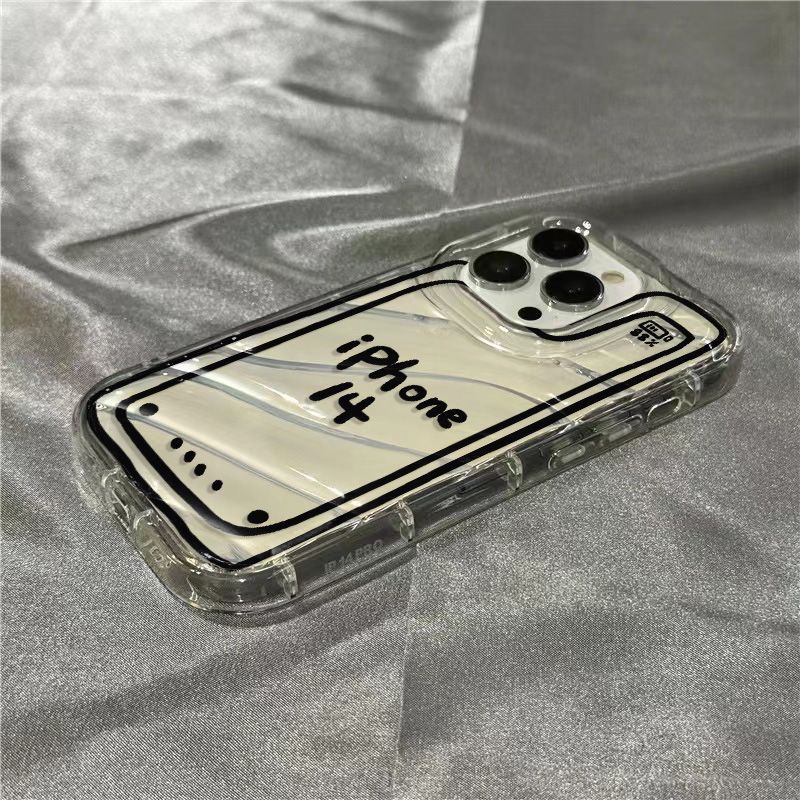 Ốp Điện Thoại Mềm Trong Suốt In Chữ Tiếng Anh Dễ Thương Cho Iphone 14Promax 1312 / 11 7 / 8plus xr / sins 2UCM