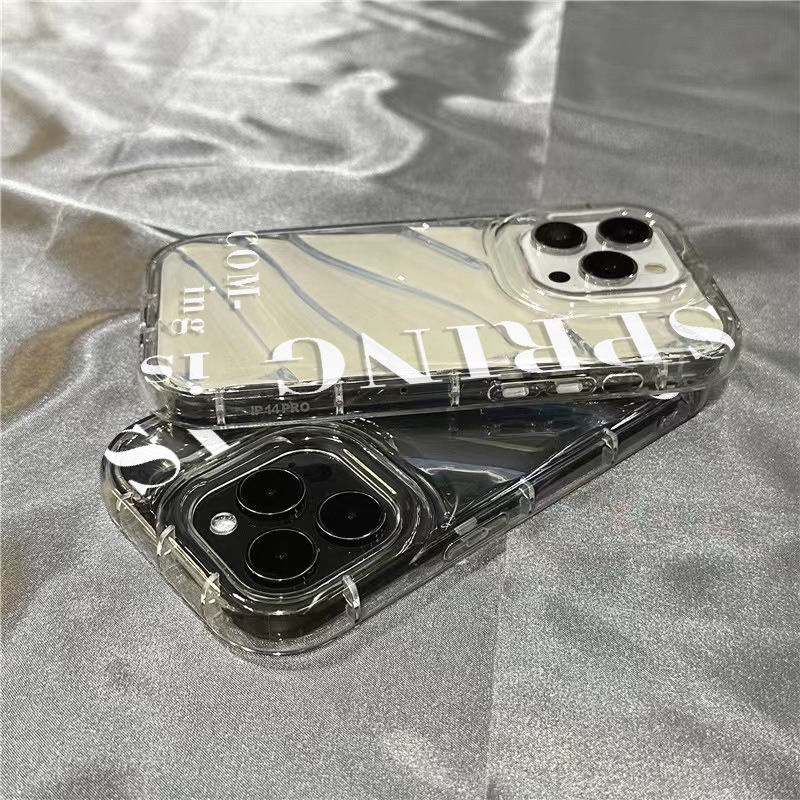 Ốp Điện Thoại Dẻo Trong Suốt In Chữ Dễ Thương Cho iPhone14promax11 / XLBE 81312 plus / xr Apple /ins 7