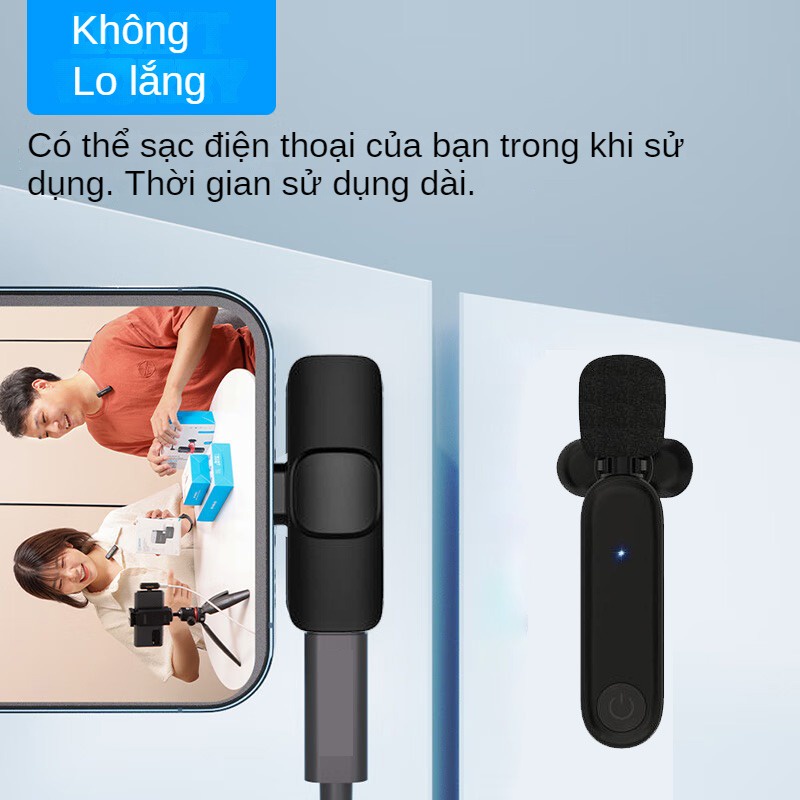 Ve áo Micro không dây hoàn hảo cho các cuộc phỏng vấn, podcast, micro cho vlogging không dây