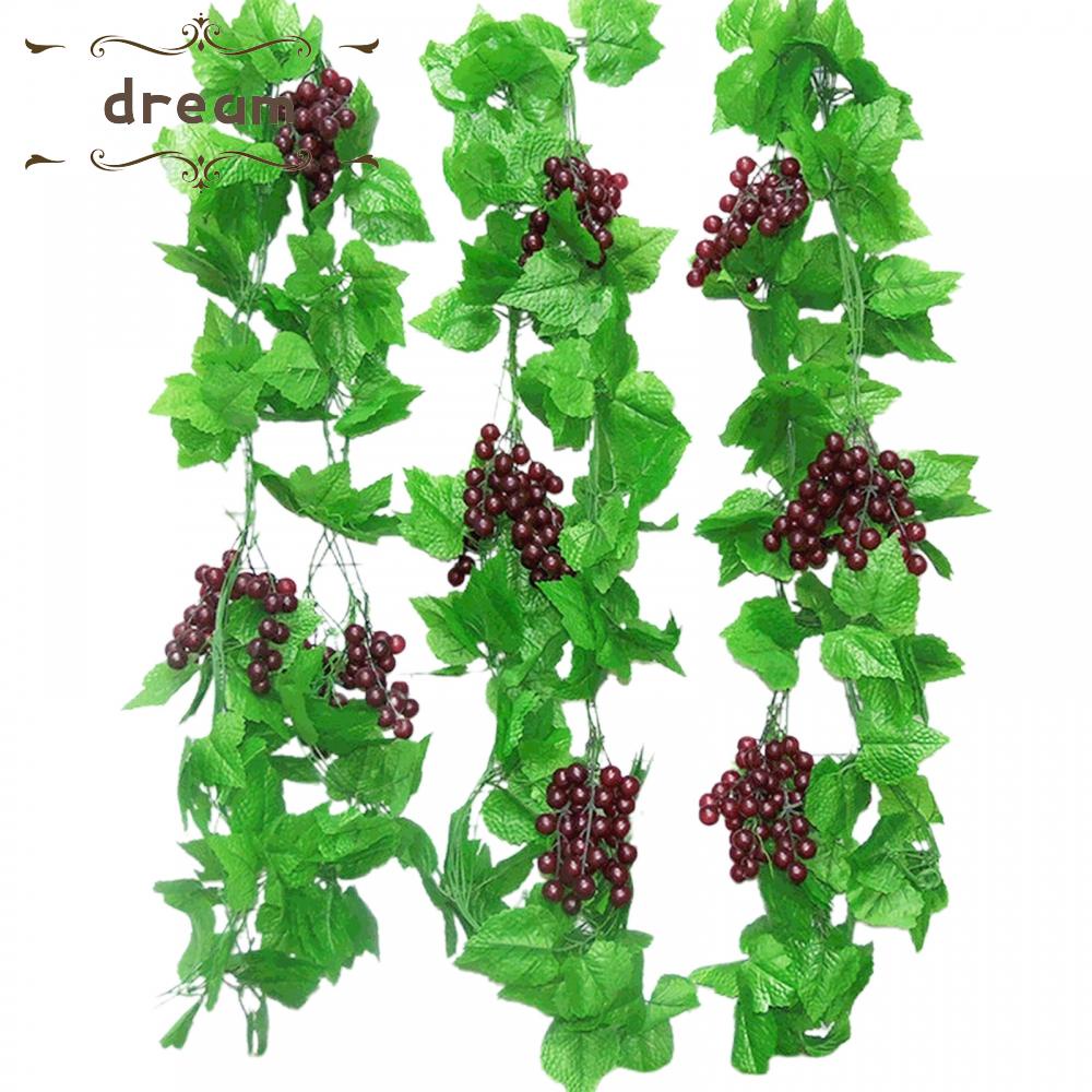 【DREAMLIFE】Grape Vines Plastic Simulation Fruits 4 Pieces Artificial Artificial Vines