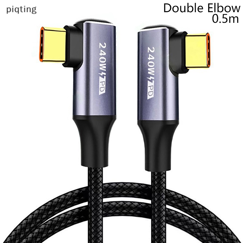 Cáp Sạc Nhanh 48V5A 480Mbps PD240W QC3.0 90 Độ USB Chuyên Dụng Cho Điện Thoại / Máy Tính