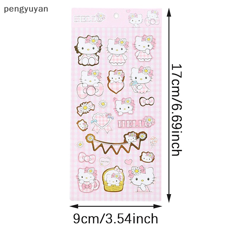 [pengyuyan] Nhãn Dán Pvc Mạ Đồng Hình Động Vật Hoạt Hình Dễ Thương Chống Thấm Nước Trang Trí Sổ Tay Diy Hàn Quốc [Mới]