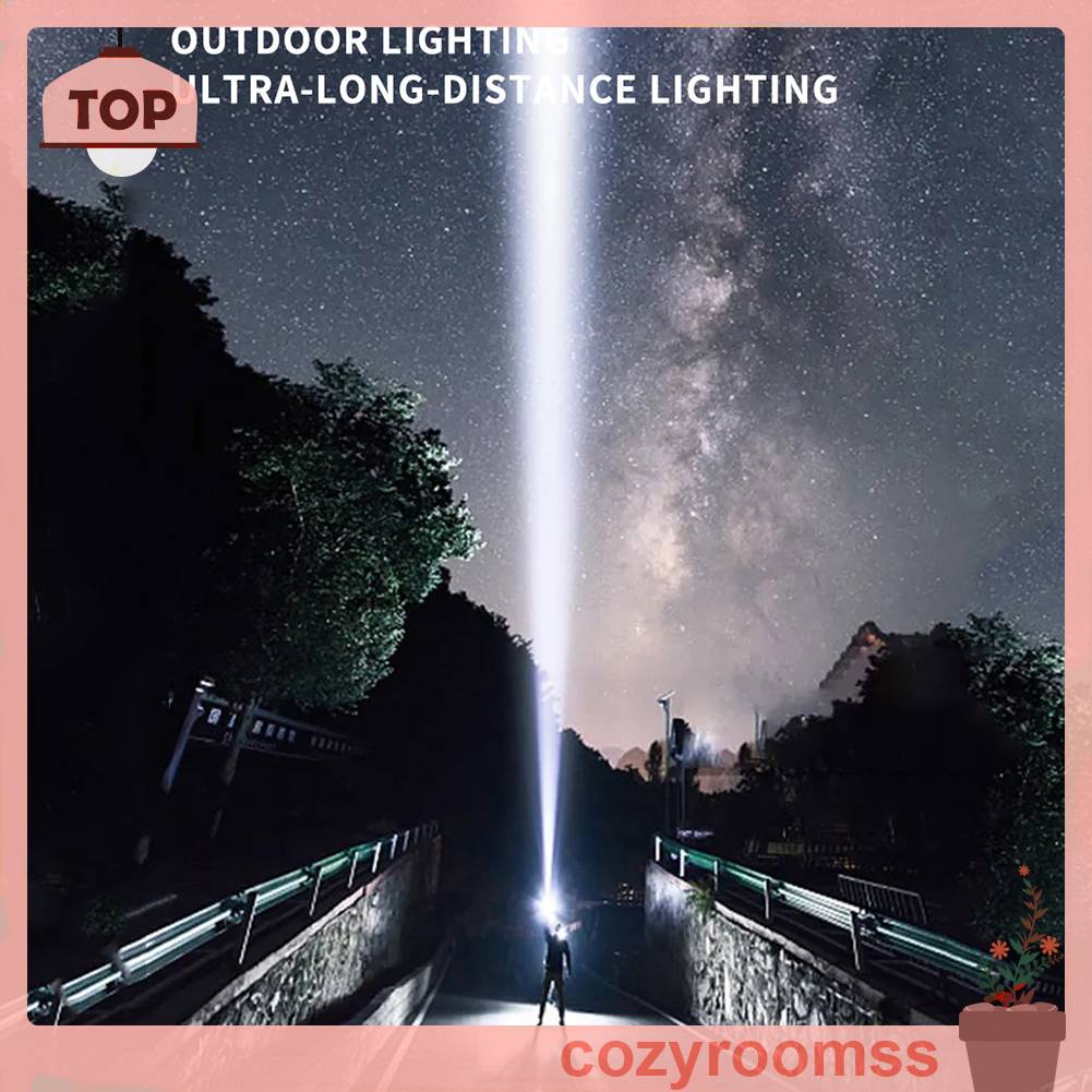 Đèn Pin Cầm Tay 2500LM LED Type-C Thiết Kế Tiện Lợi Cho Các Hoạt Động Ngoài Trời