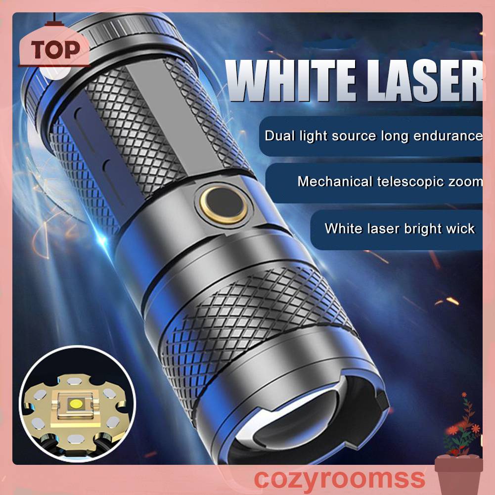 Đèn Pin 30W LED COB 1500mAh 1000LM Sạc USB Loại C Chống Thấm Nước