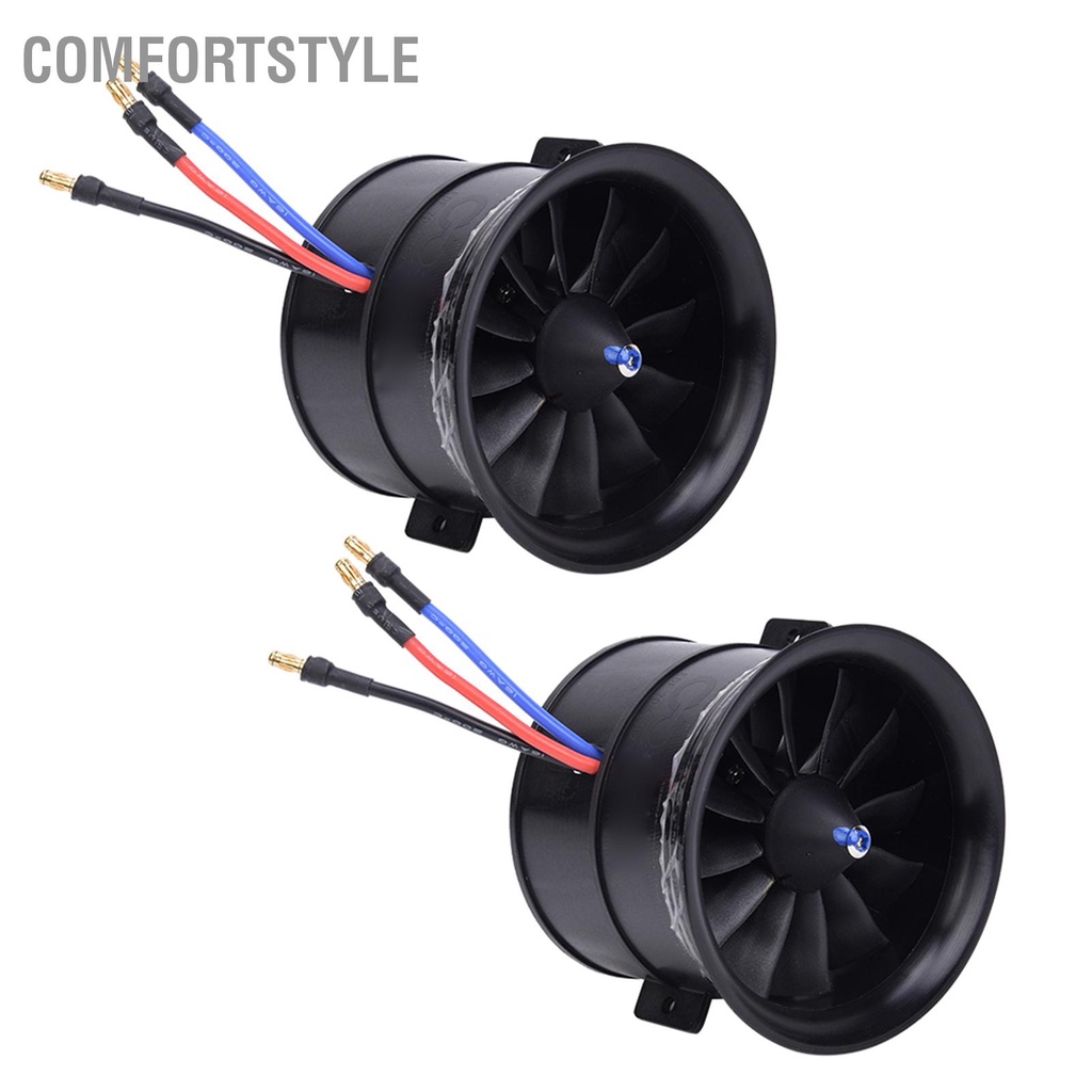 Comfortstyle Cánh quạt 12 cánh EDF 70mm có động cơ khởi cho phụ kiện máy bay mô hình RC cxmin05.vn