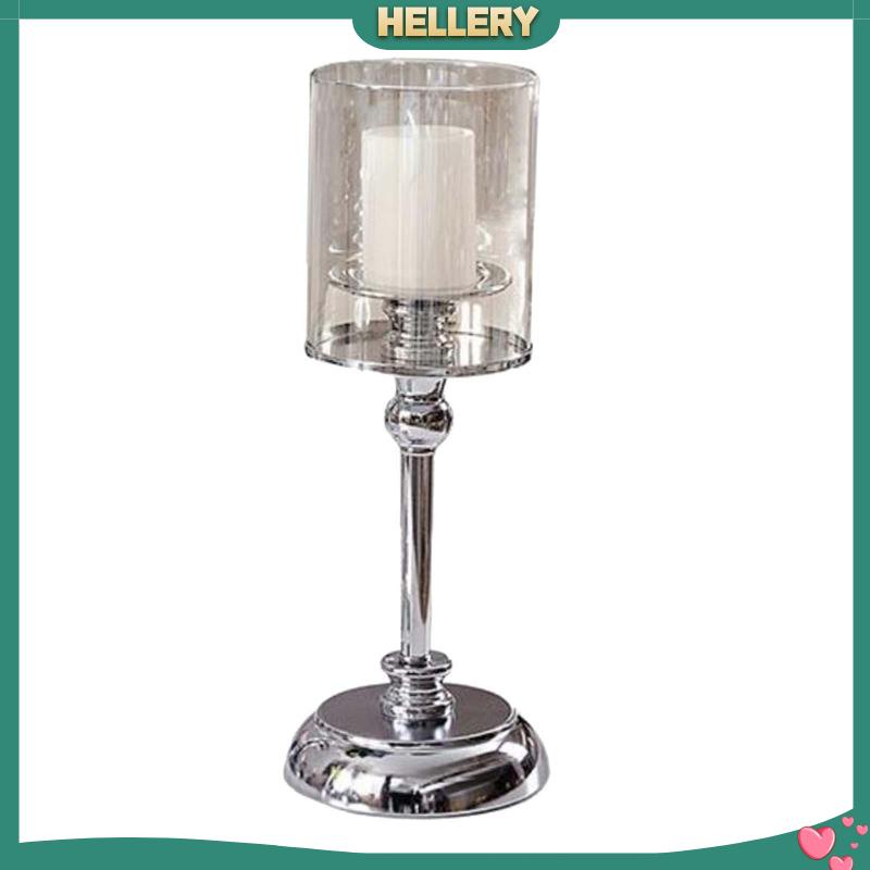 Giá Đỡ Đèn Cầy Bằng Thủy Tinh Và Đế Kim Loại Bền Hiện Đại