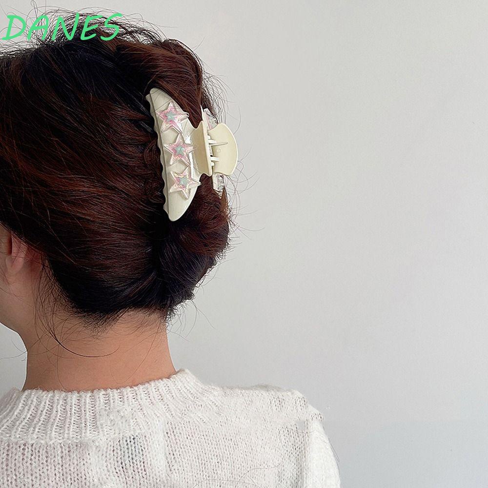 DANES Kẹp Tóc Càng Cua Lớn Màu Kẹo Hình Ngôi Sao Thời Trang Phong Cách Hàn Quốc Cho Nữ Y2k