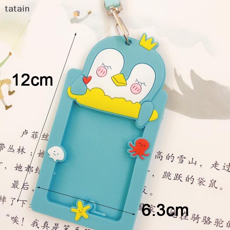 Ví Silicon Đựng Thẻ ID / Chìa Khóa Họa Tiết Hoạt Hình Dễ Thương