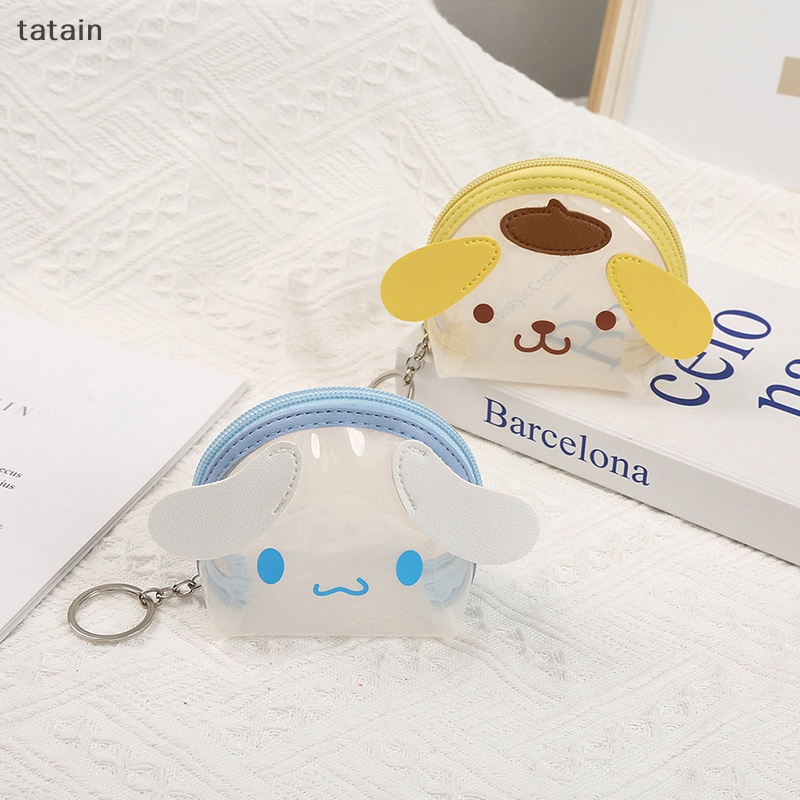 Set 4 Túi Đựng Tiền Xu Hình Cinnamoroll Melody Kuromi Dễ Thương Chống Thấm Nước