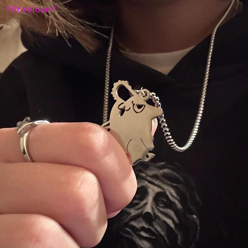 Vòng cổ Mặt Mèo Pochita Hóa Trang Nhân Vật Anime Dễ Thương Cho Nam Và Nữ Mới