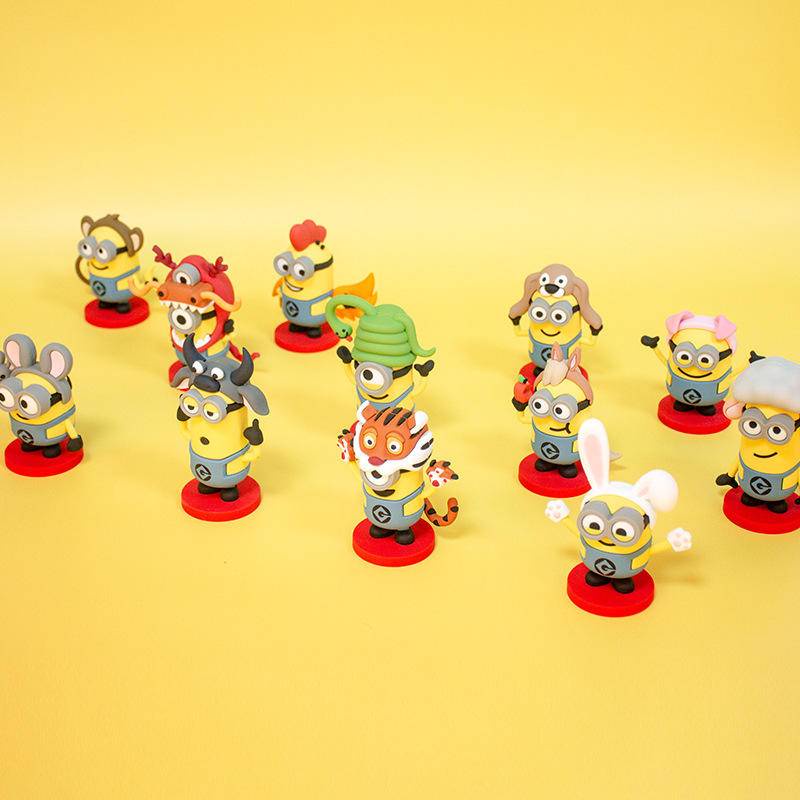 Búp Bê Hình 12 Cung Hoàng Đạo Đầu Hổ Minion Dùng Để Trang Trí