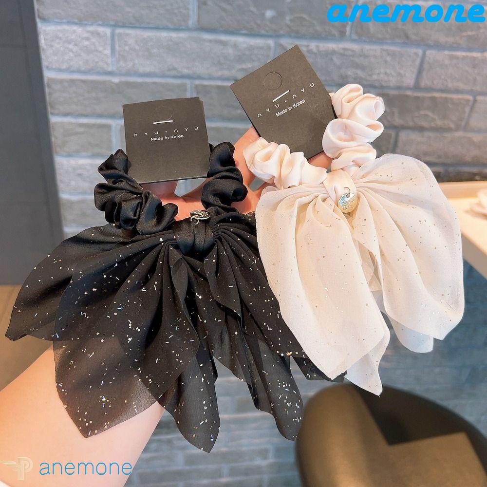 Dây Buộc Tóc Co Giãn Họa Tiết Chấm Bi Xinh Xắn Cho Nữ