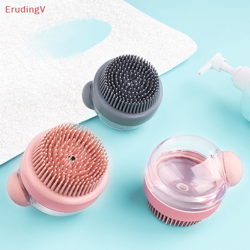 [ErudingV] Bàn Chải Chà Rửa Bằng Silicon Linh Hoạt Cầm Tay Chà Rửa Cho Thú Cưng