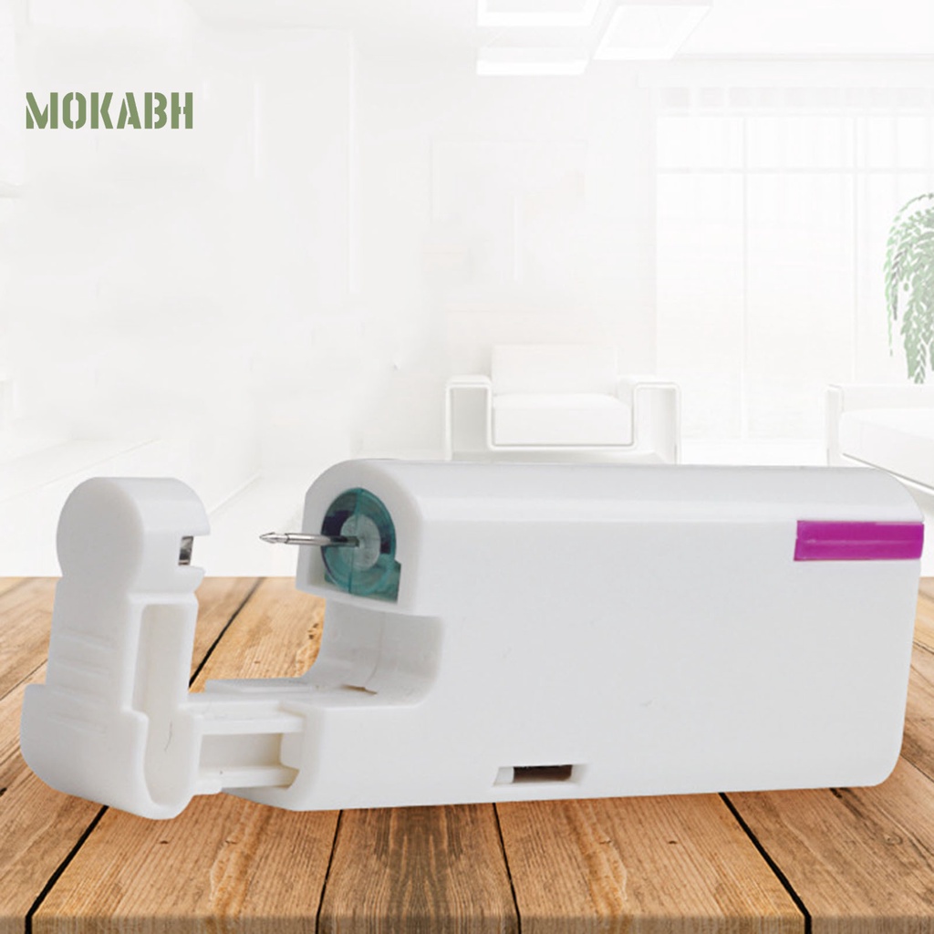 Dụng Cụ Xỏ Khuyên Tai Bằng Thép Không Gỉ Không Đau Dùng Một Lần