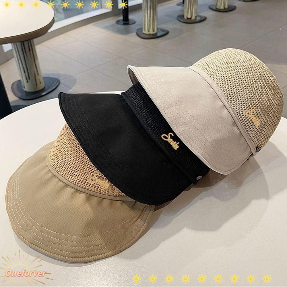 FOREVER Nón Rộng Vành Chống Nắng / Tia UV Màu Sắc Đơn Giản Có Thể Gấp Gọn Dành Cho Nữ