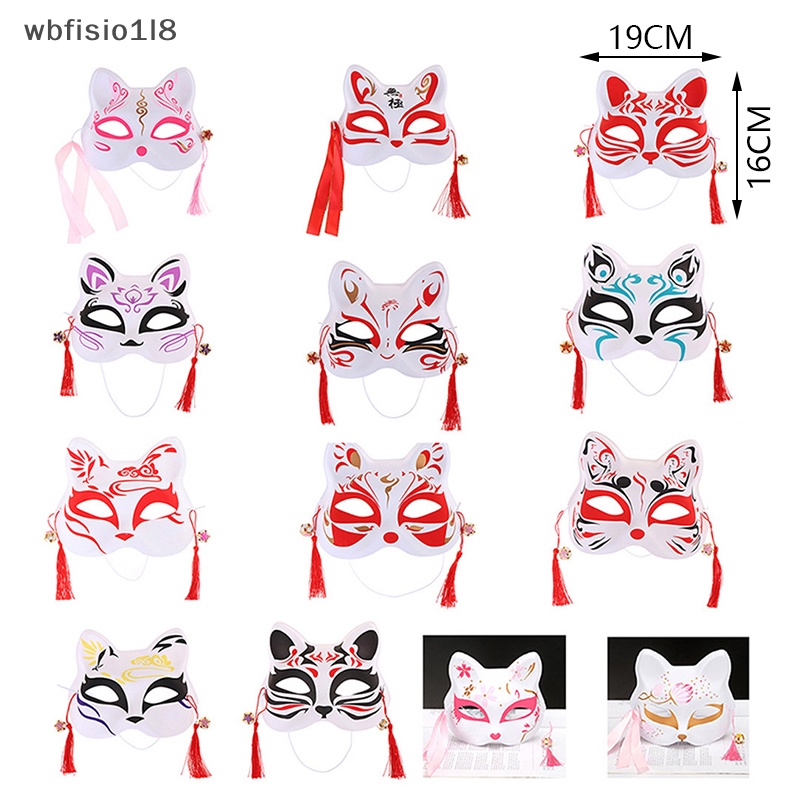 1 chiếc mặt nạ cáo hoạt hình mặt mèo nửa Mặt Mặt Mặt nạ lễ hội cosplay lễ hội hóa trang mới