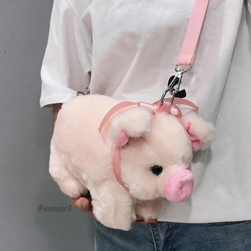 Túi Đeo Chéo Vai Hình Chú Heo Dễ Thương Thời Trang Xuân Hè Cho Nữ