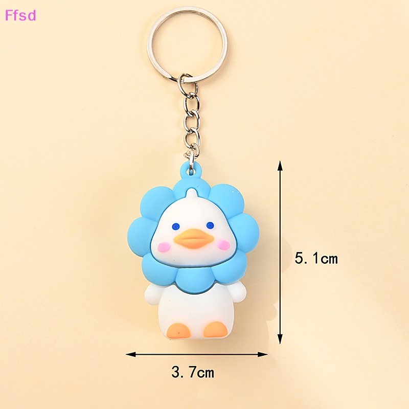 {Ffsd} Móc Khóa Ba Lô Hình Vịt Con / Hoa Hướng Dương Hoạt Hình Dễ Thương Làm Quà Tặng Cho Nữ * Bán Chạy