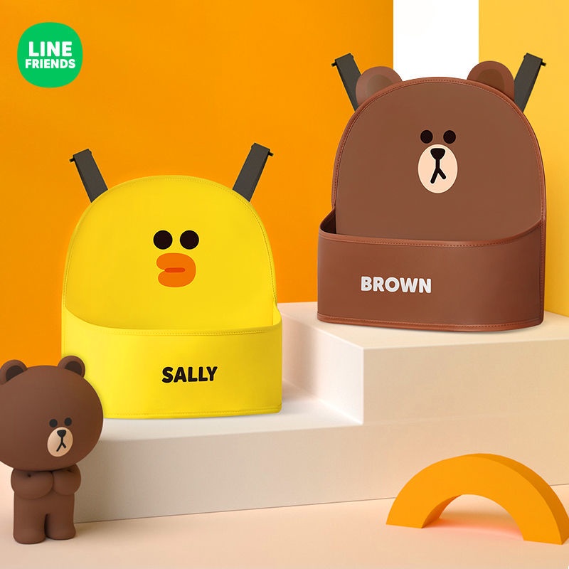 Line Friends Túi Đựng Đồ Dùng Treo Lưng Ghế Xe Hơi Tiện Dụng