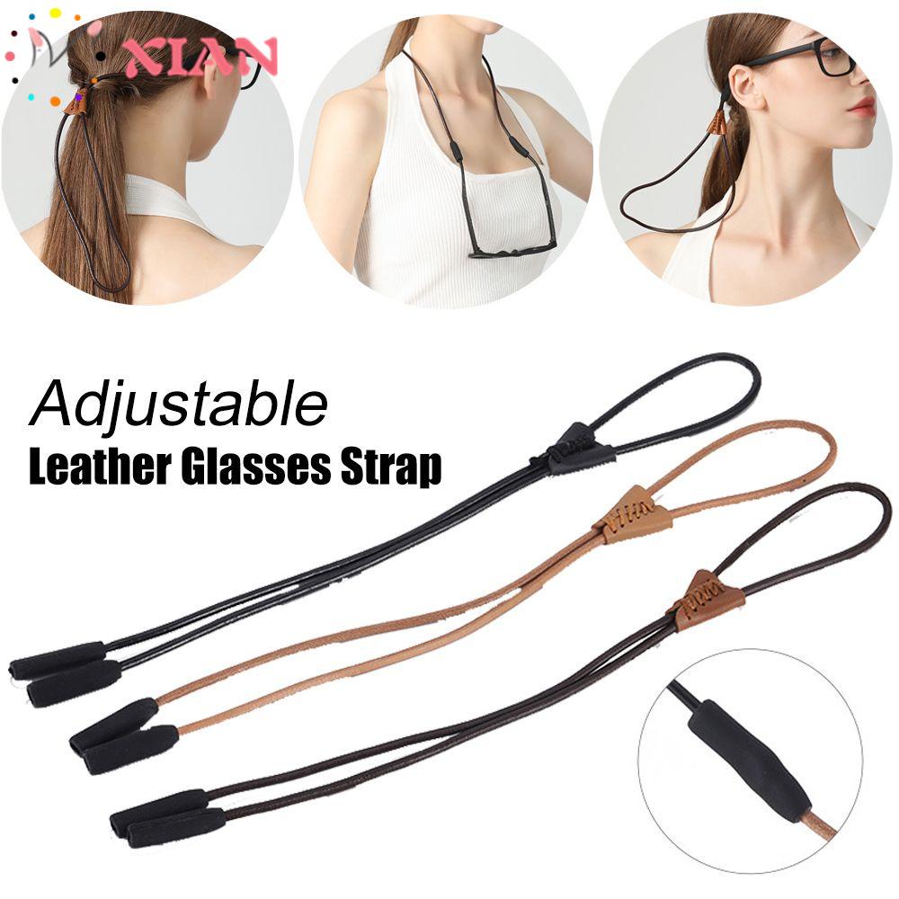 XIANTIN Dây Da Đeo Mắt Kính Chống Thất Lạc Có Thể Điều Chỉnh