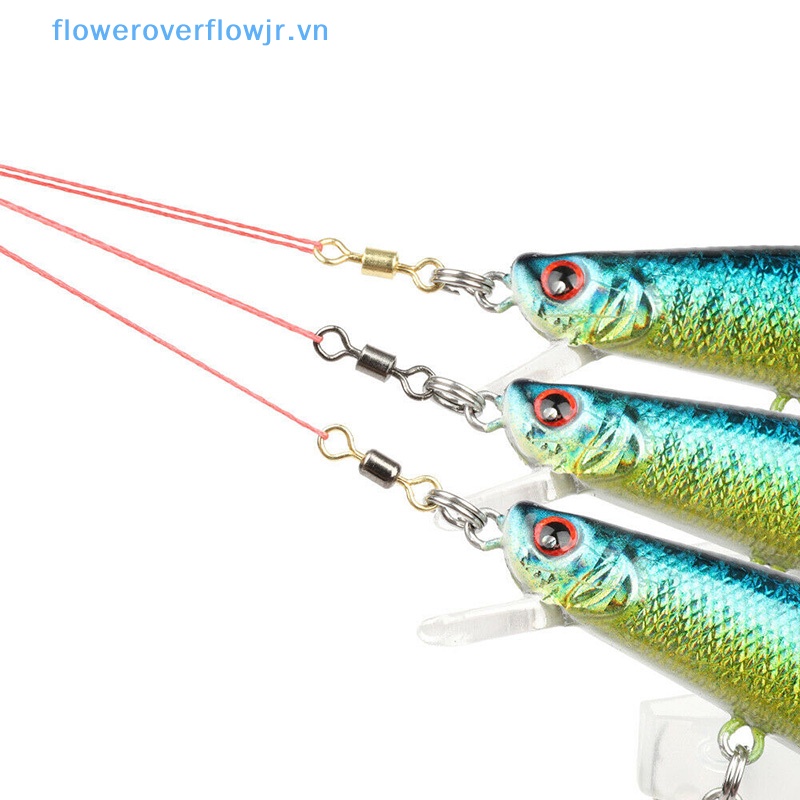 50 / 100 Móc Nối Bằng Thép Không Gỉ Cho Cần Câu Cá