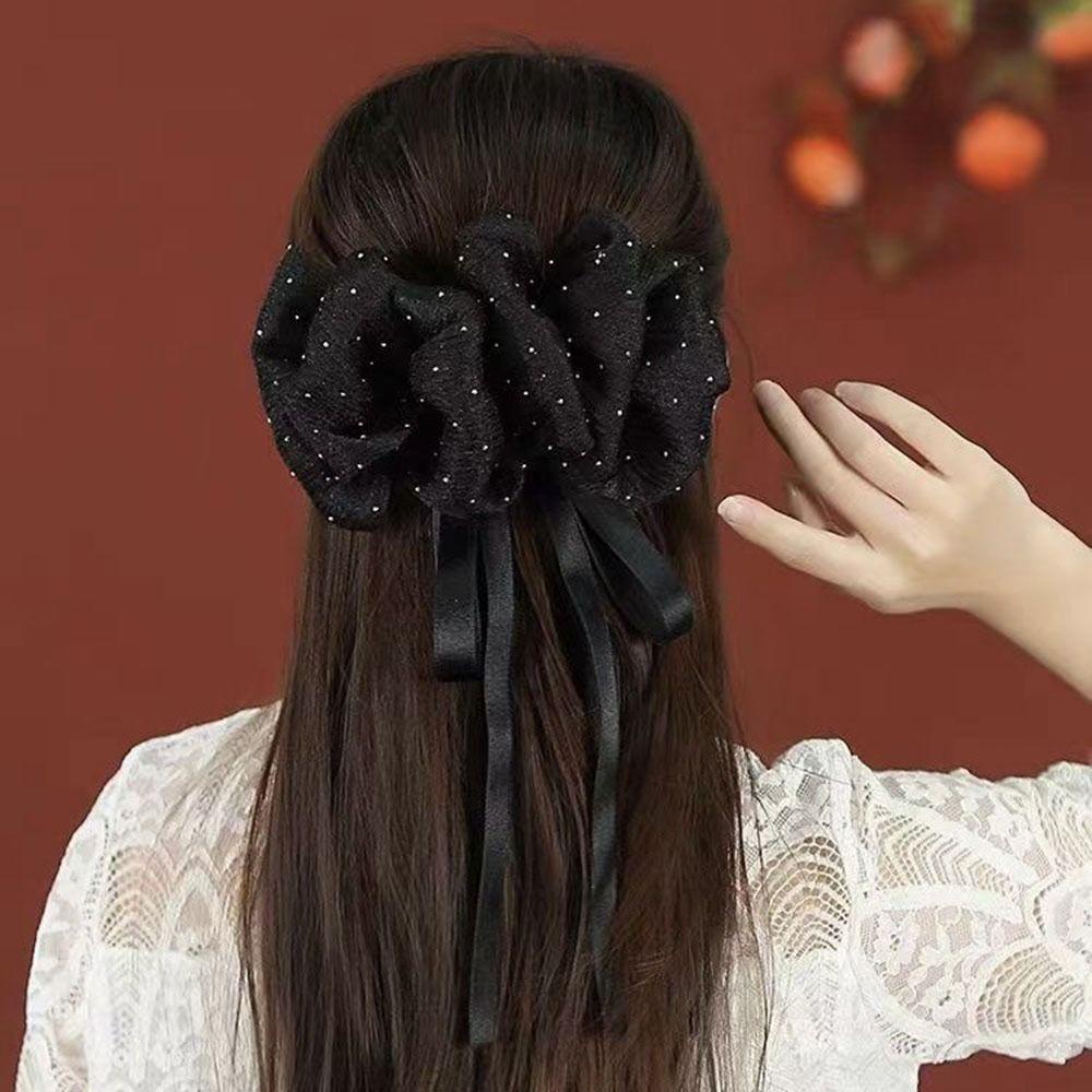 MXMUSTY Nơ Kẹp Tóc Cỡ Lớn Họa Tiết Chấm Bi Dễ Thương Cho Đám Cưới