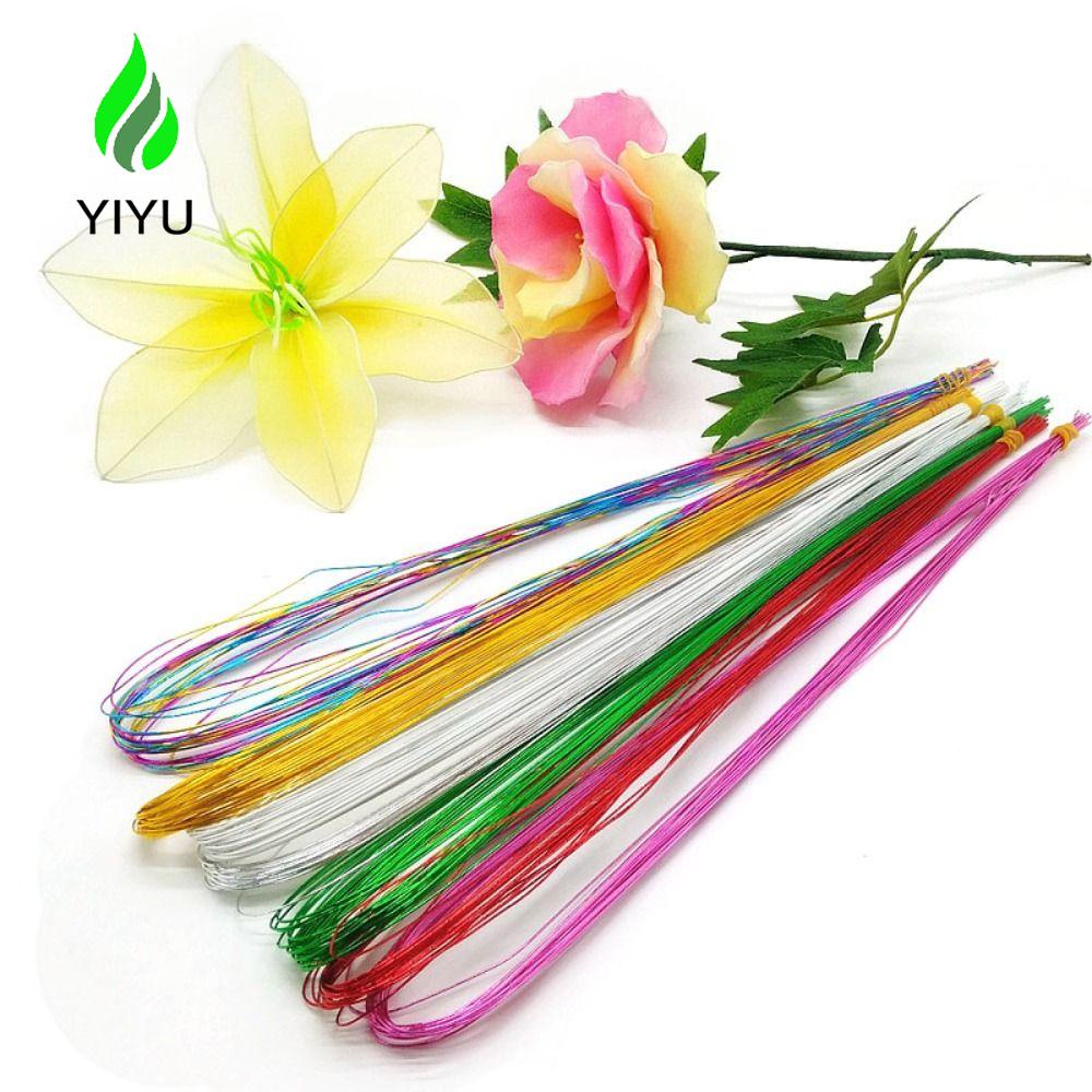 YIYU Cuộn Dây Sắt Dẻo Nhiều Màu Dùng Làm Bó Hoa Handmade DIY