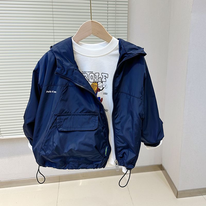 Áo Khoác Gió Có Khóa Kéo Phong Cách Hàn Quốc Thời Trang Xuân Thu 2023 Mới Cho Bé Trai