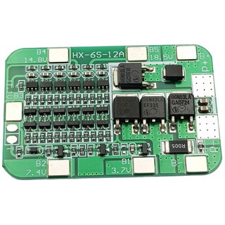 Mạch sạc và bảo vệ pin 6s 12a