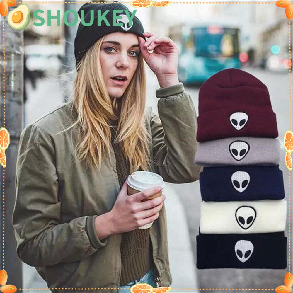 SHOUKEY Mũ Lưỡi Trai In Hình Người Ngoài Hành Tinh Thiết Kế Mới Thời Trang