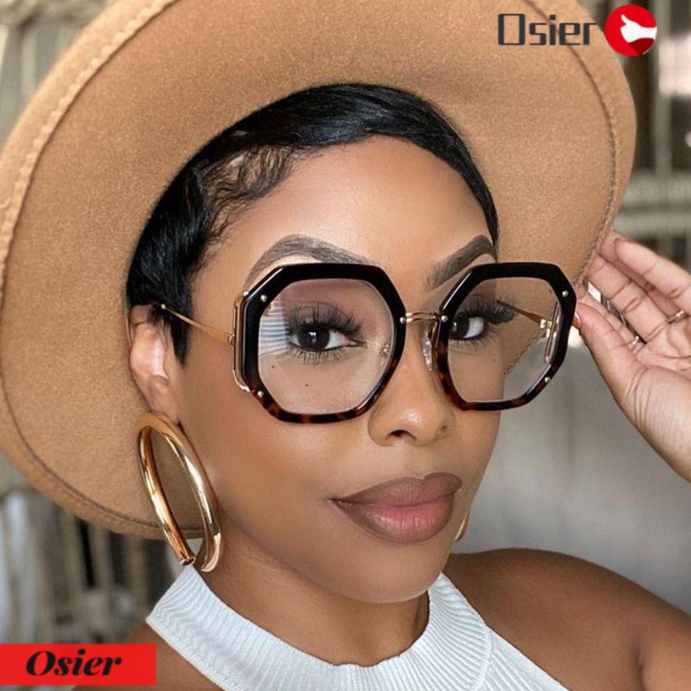 OSIER1 Mắt Kính Oversize Chống Ánh Sáng Xanh Thiết Kế Sang Trọng Cho Nữ