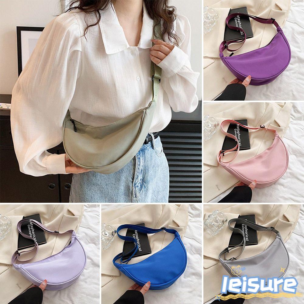 LEISURE Túi Đeo Chéo Vai Bằng Nylon Thời Trang Sành Điệu Cho Nữ