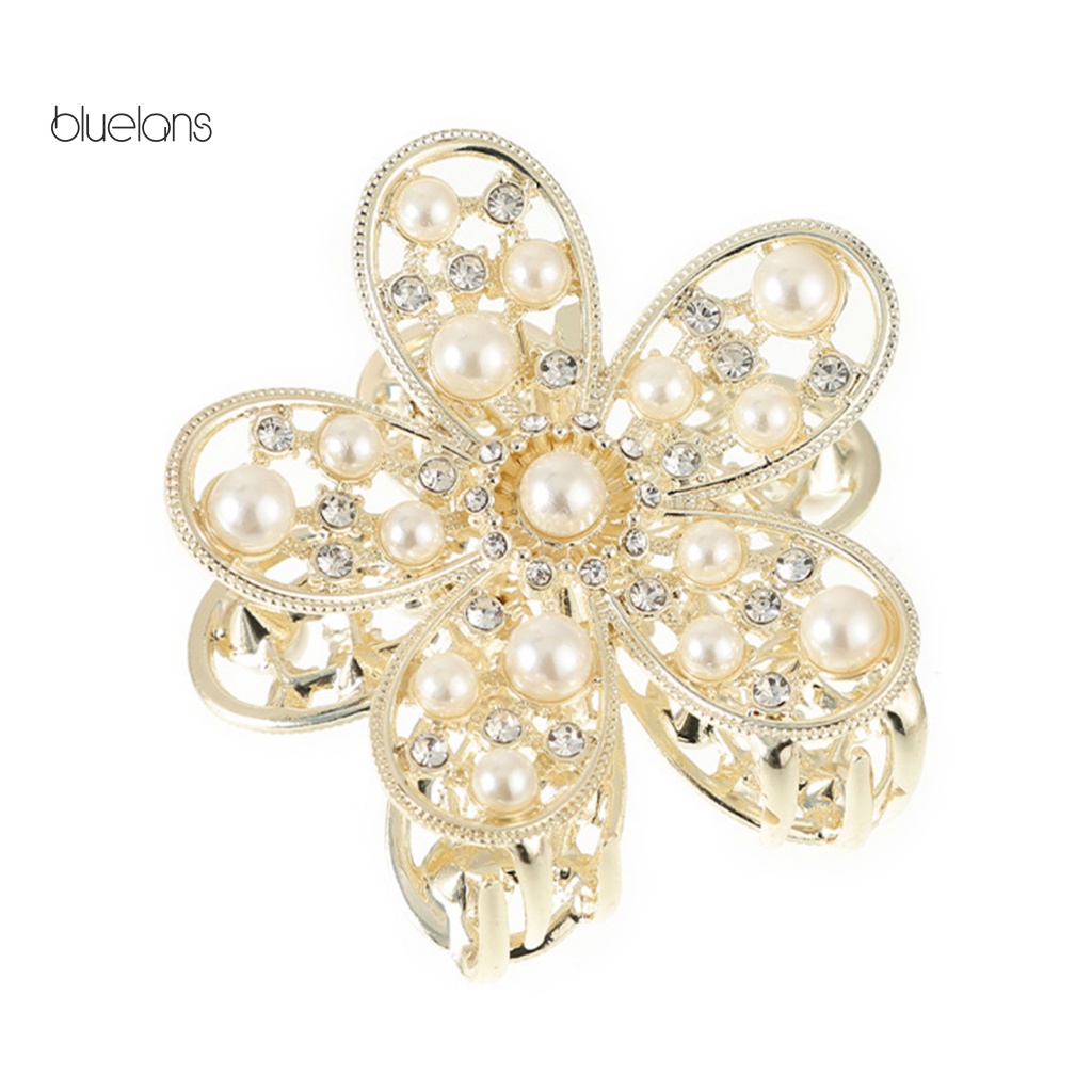 Kẹp Tóc Hình Hoa Đính Ngọc Trai Giả Sang Trọng Chống Trượt Tiện Dụng