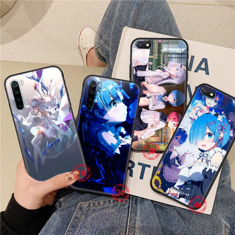 Ốp Điện Thoại Mềm Hình Anime Rem Re Zero emilia 312YPJ V14 Cho Redmi Note 5 6 7 8 8T Pro 9