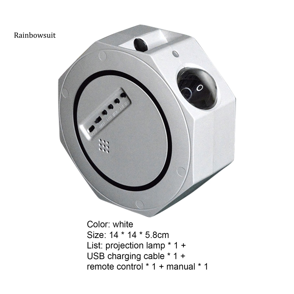 Đèn LED Chiếu Hình Bầu Trời Sao Sạc USB Điều Khiển Từ Xa Cho Phòng Ngủ