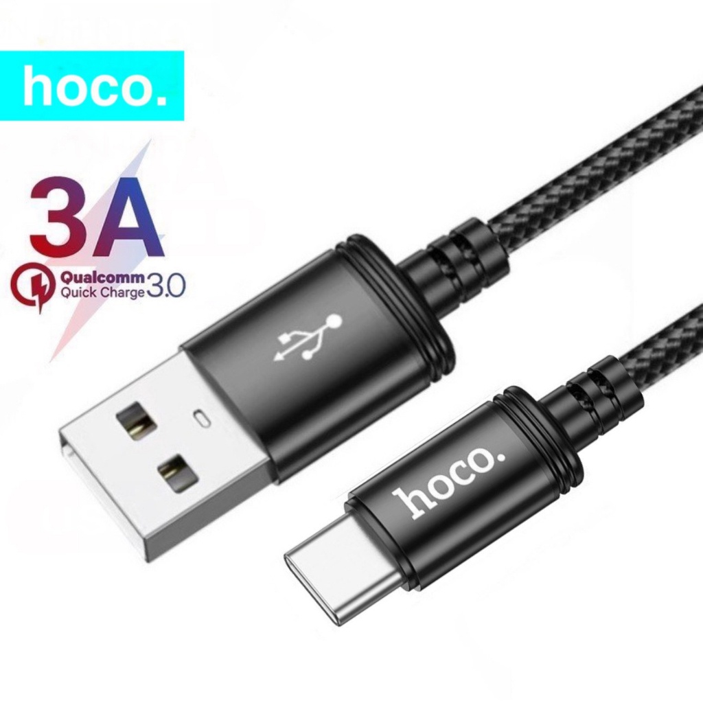 Dây cáp sạc nhanh HOCO X14 bện dù dòng 2.4A dây truyền tải dữ liệu dài 1m - Chính hãng  Linkeetech