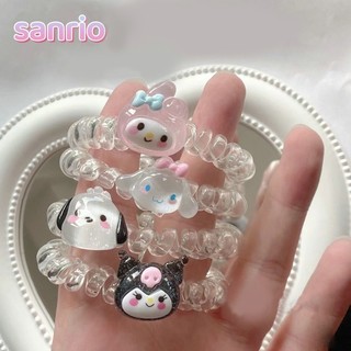 Dây Cột Tóc Co Giãn Hình Hello Kitty / Ếch Dễ Thương Cho Nữ
