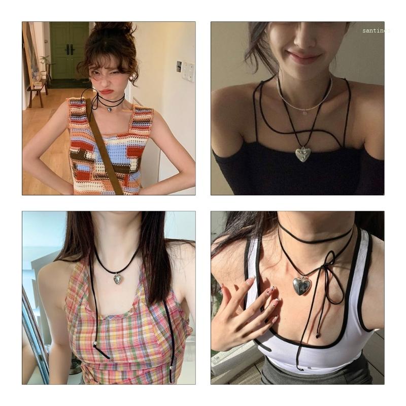 Dây Chuyền Mặt Hình Trái Tim Đơn Giản Phong Cách Âu Mỹ