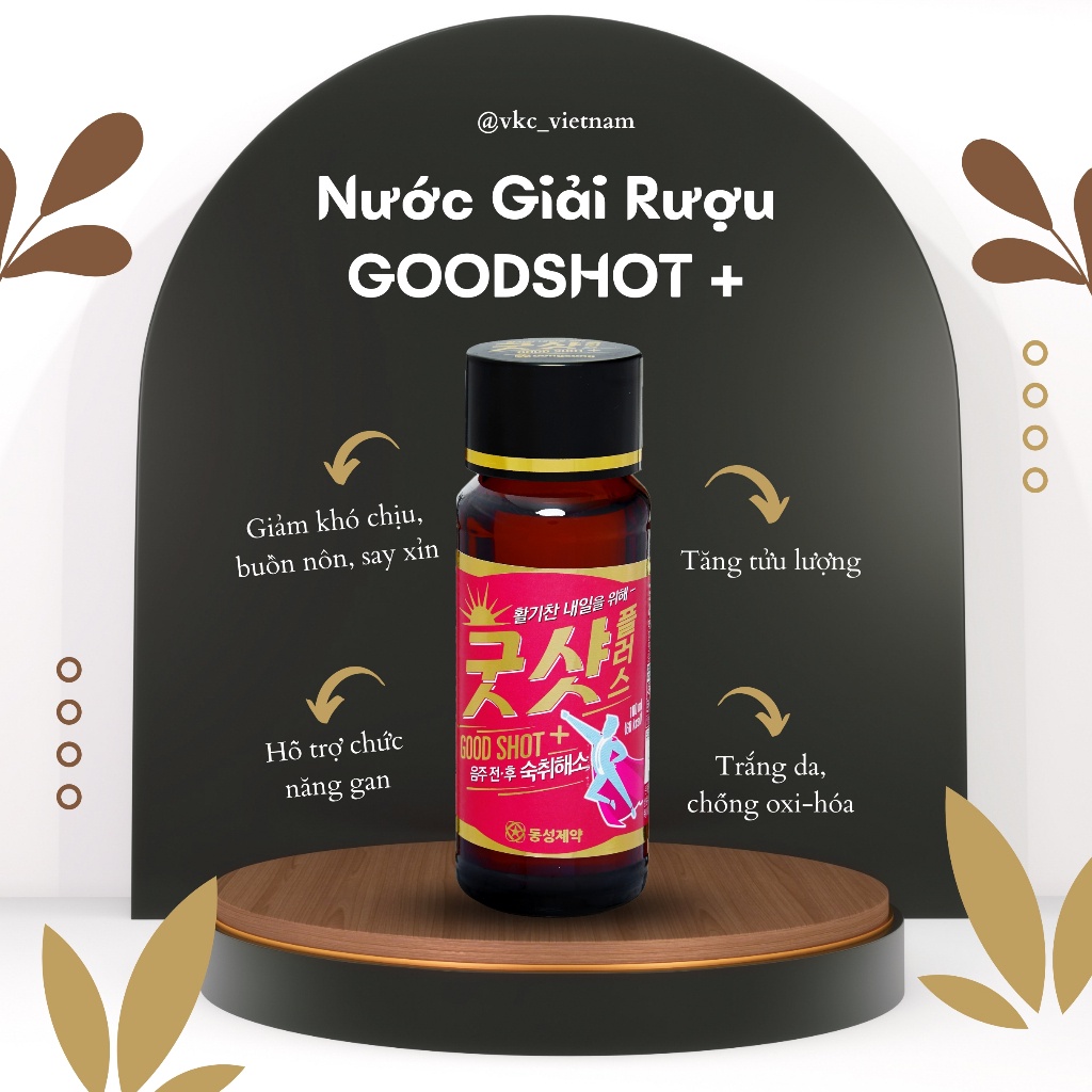 Chai 100ml Goodsho t+ Nước Giải Rượu - Dongsung