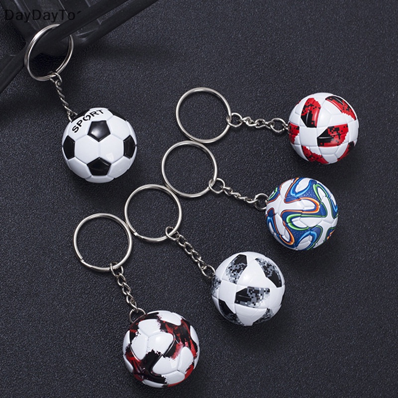 Móc Khóa Da PU Hình Quả Bóng Đá Thời Trang Dành Cho Nam Và Nữ
