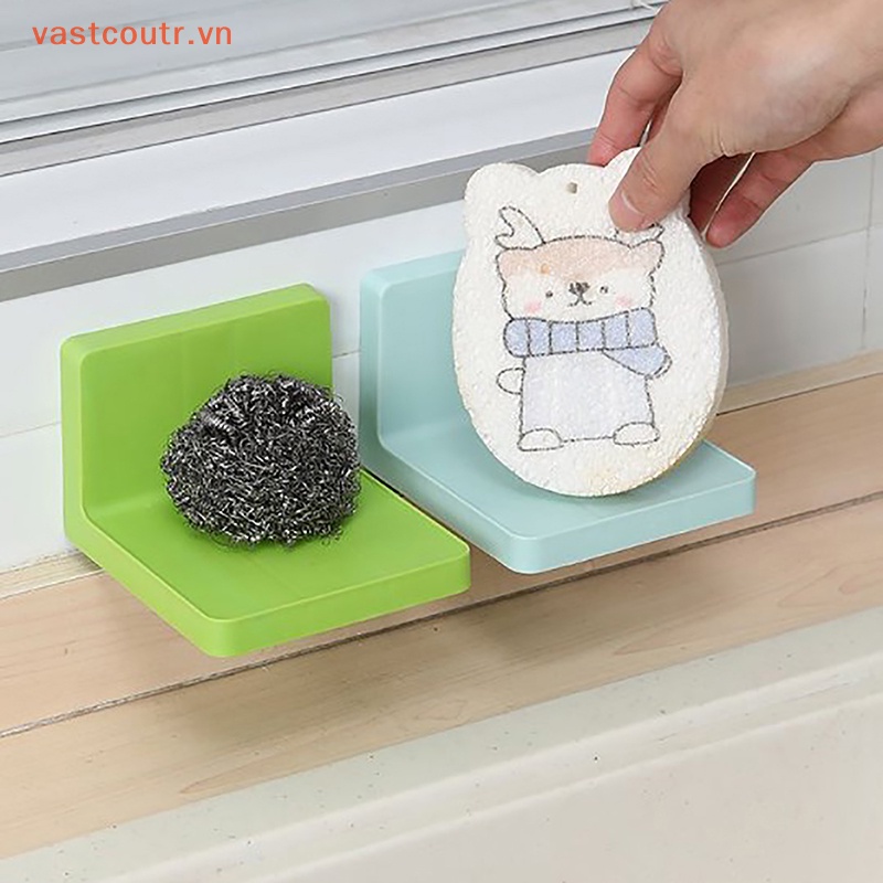 Kệ Đựng Xà Phòng Dán Tường Không Khoan Lỗ Cho Nhà Bếp / Phòng Tắm