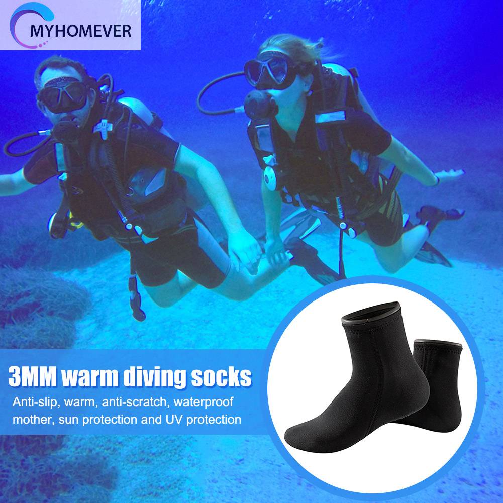 Vớ Đi Biển Bằng Neoprene Gọn Nhẹ Chống Trượt Giữ Ấm Mùa Đông Cho Nam Nữ