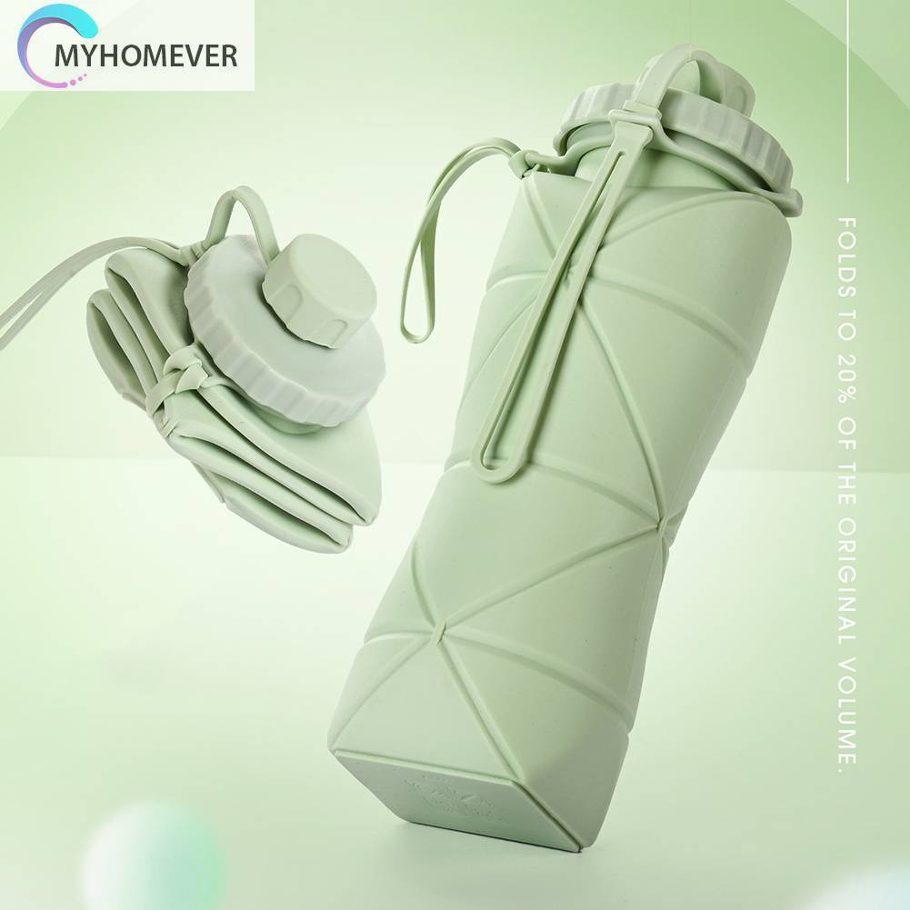 Bình Nước 600ml Có Thể Gấp Gọn Tiện Lợi Khi Đi Du Lịch