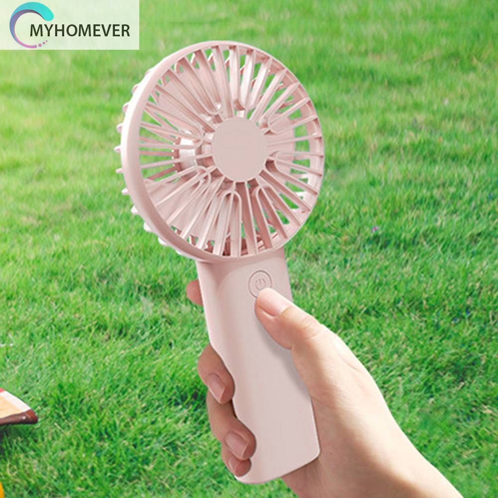 Quạt Mini Cầm Tay 3 Tốc Độ Kèm Sạc USB Tiện Dụng Chất Lượng Cao
